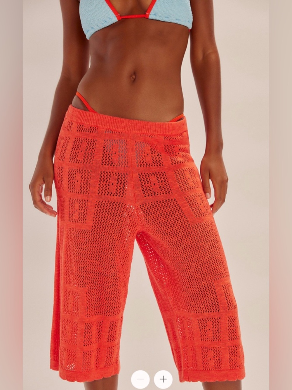 FREE PEOPLE x Free Est Corbyn Fauxchet Capris size extra large